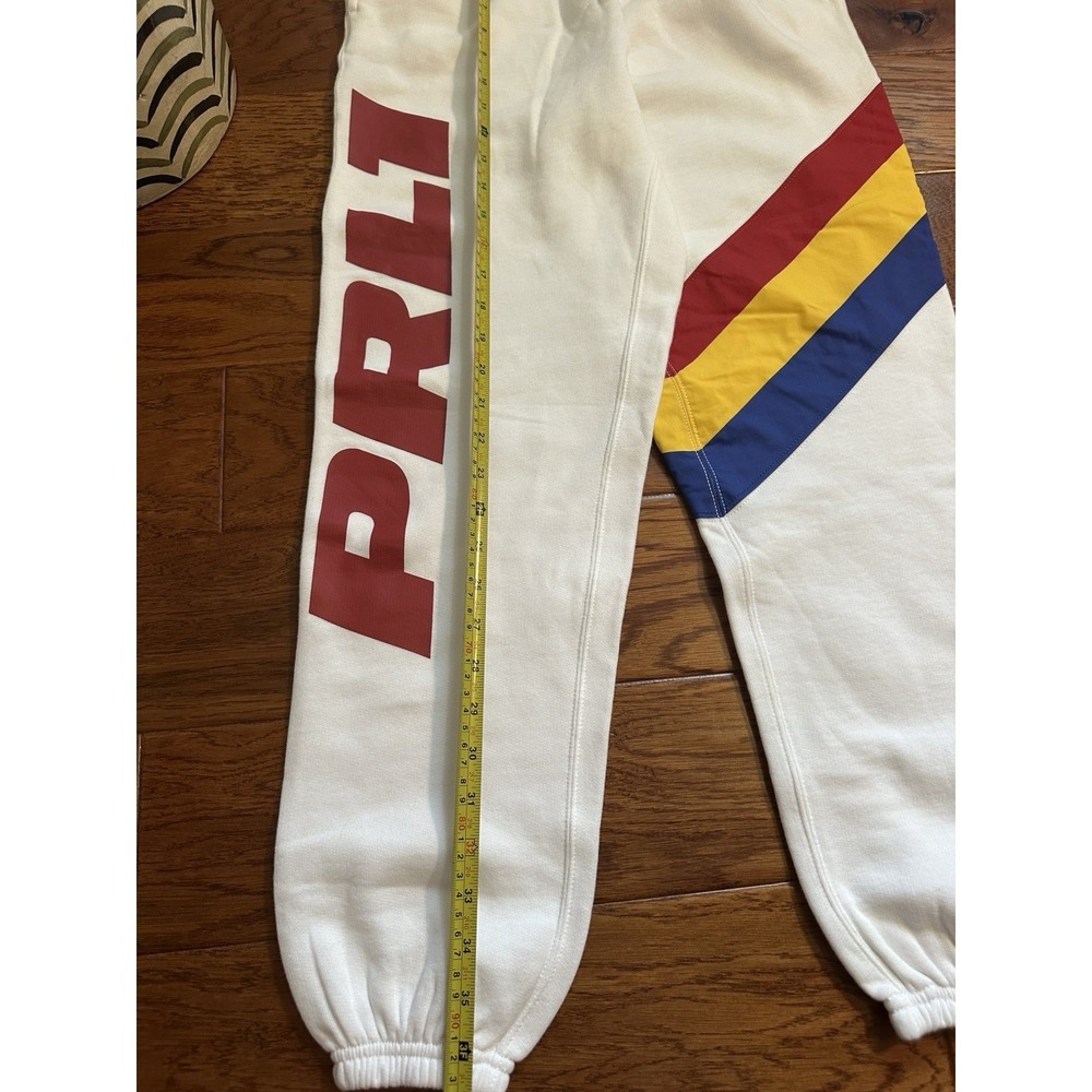 NWT Polo Ralph Lauren White 92 Racing 1 Joggers Size XS Unisex - Picture 8 of 12